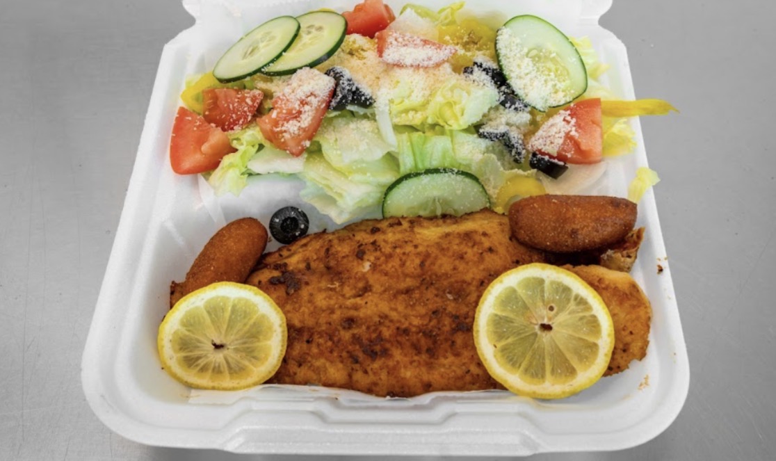 Fried Fish Salad